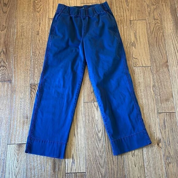J.crew navy high rise elastic waist pull on chino pant xs - Picture 10 of 10